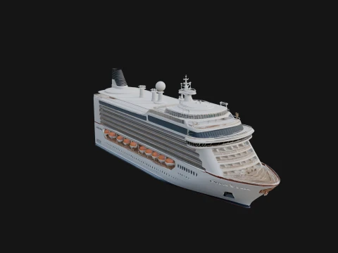 Cruise Ship Model Design 19 - 3D Print Model 3D Print Model