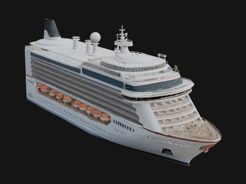 Cruise Ship Model Design 19 - 3D Print Model 3D printmodel