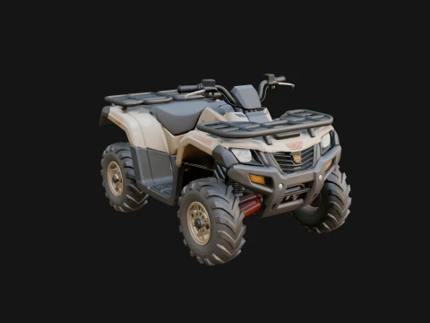 Quad Bike ATV Model Design 13 - 3D Print Model 3D Baskı Modeli