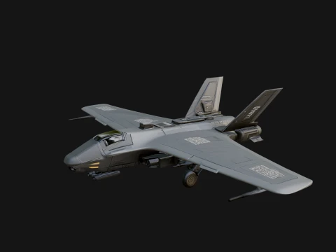 Sci Fi Fighter Craft Model Design 35 - 3D Print Model 3D Print Model