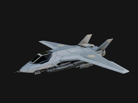 Sci Fi Fighter Craft Model Design 36 - 3D Print Model 3D Print Model