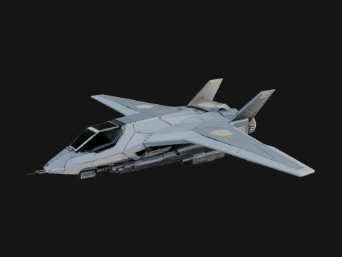 Sci Fi Fighter Craft Model Design 36 - 3D Print Model 3D Print Model