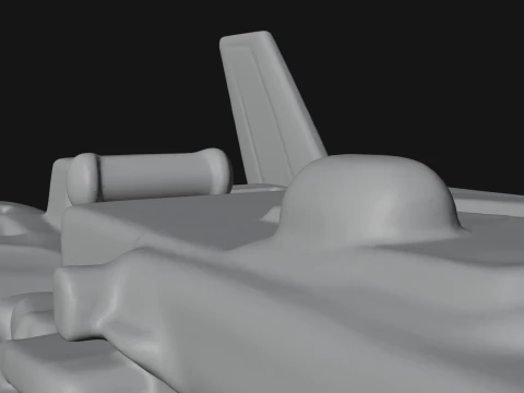Sci Fi VTOL Craft Model Design 32 - 3D Print Model 3D Print Model