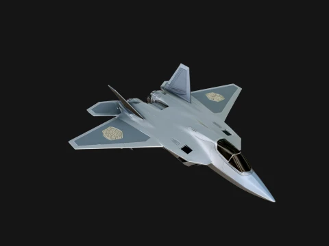 Military Jet Fighter Model Design 68 - 3D Print Model 3D Print Model