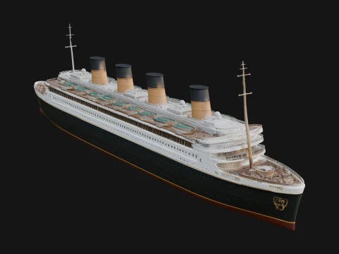 Cruise Ship Model Design 20 - 3D Print Model 3D 프린트 모델