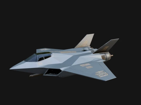 Military Jet Fighter Model Design 70 - 3D Print Model 3D Print Model