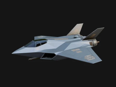 Military Jet Fighter Model Design 70 - 3D Print Model 3D Print Model