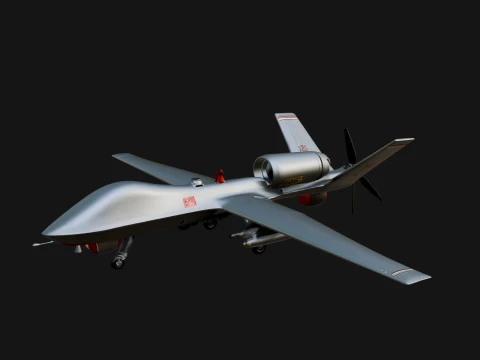 Military Drone Aircraft Model Design 19 - 3D Print Model 3D Print Model