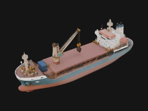 Bulk Carrier Ship Model Design 9 - 3D Print Model 3D Druckmodell