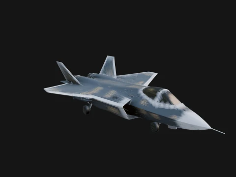 Military Jet Fighter Model Design 71 - 3D Print Model 3D Print Model
