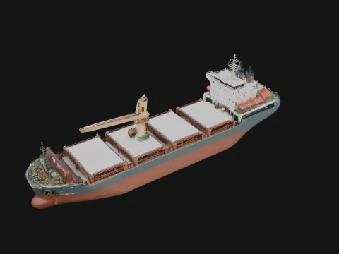 Bulk Carrier Ship Model Design 10 - 3D Print Model 3D Print Model