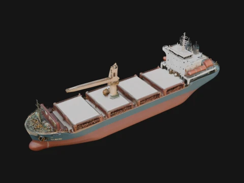 Bulk Carrier Ship Model Design 10 - 3D Print Model 3D Print Model