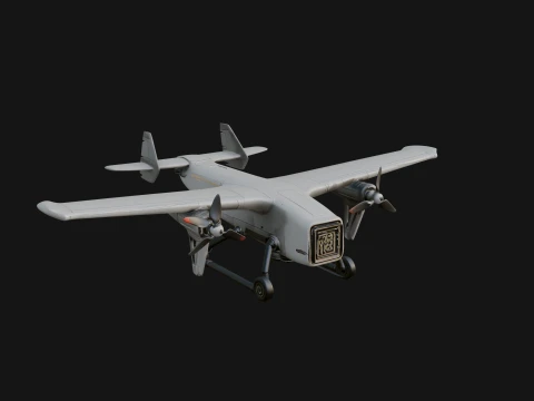 Military Drone Aircraft Model Design 22 - 3D Print Model 3D Print Model
