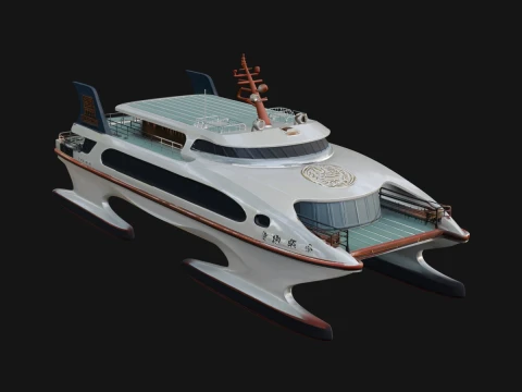 Catamaran Yacht Model Design 3 - 3D Print Model 3D printmodel