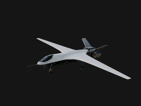 Military Drone Aircraft Model Design 24 - 3D Print Model 3D Print Model