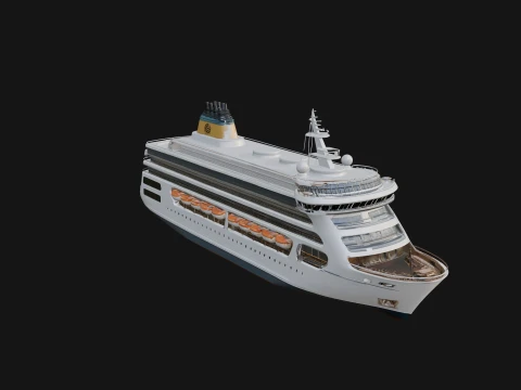 Cruise Ship Model Design 22 - 3D Print Model 3D Print Model
