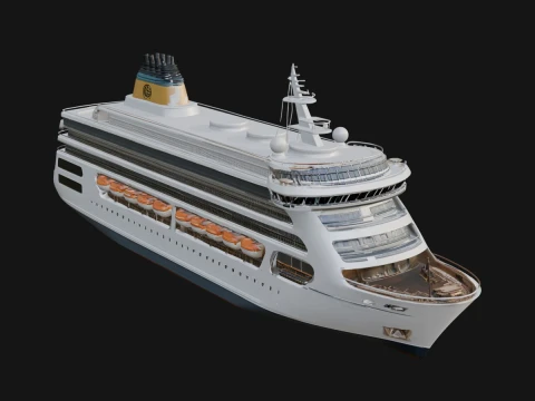 Cruise Ship Model Design 22 - 3D Print Model 3D Принт Модель