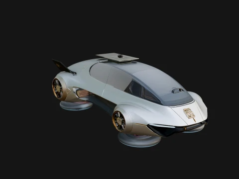 Sci Fi VTOL Craft Model Design 39 - 3D Print Model 3D Druckmodell