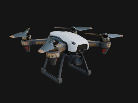 Quadcopter Drone Model Design 26 - 3D Print Model Modelo de impresión 3D