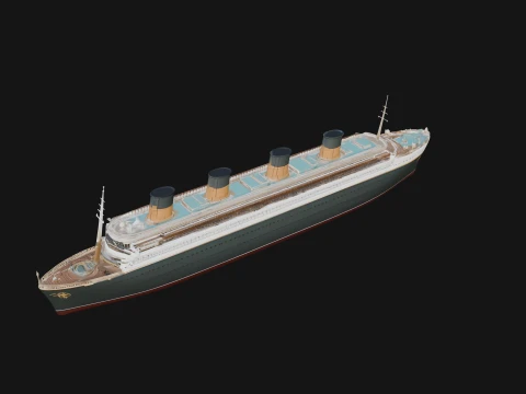 Cruise Ship Model Design 23 - 3D Print Model 3Dプリントモデル