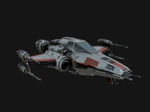 Sci Fi Fighter Craft Model Design 41 - 3D Print Model Model do druku 3D