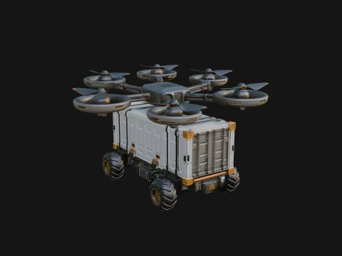 Quadcopter Drone Model Design 27 - 3D Print Model Modelo de impresión 3D