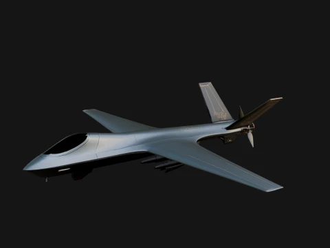 Military Drone Aircraft Model Design 26 - 3D Print Model 3Dプリントモデル