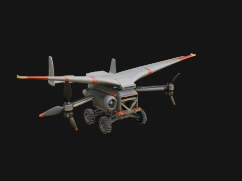 Quadcopter Drone Model Design 28 - 3D Print Model Modelo de impresión 3D