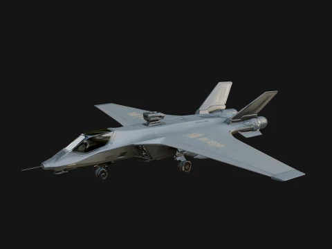 Military Jet Fighter Model Design 72 - 3D Print Model 3Dプリントモデル