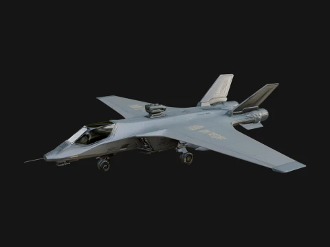 Military Jet Fighter Model Design 72 - 3D Print Model 3D Print Model