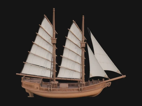 Chinese Junk Ship Model Design 1 - 3D Print Model 3D Print Model