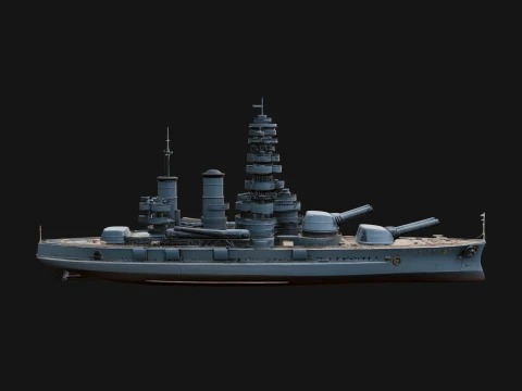 Battleship Model Design 2 - 3D Print Model 3D Принт Модель