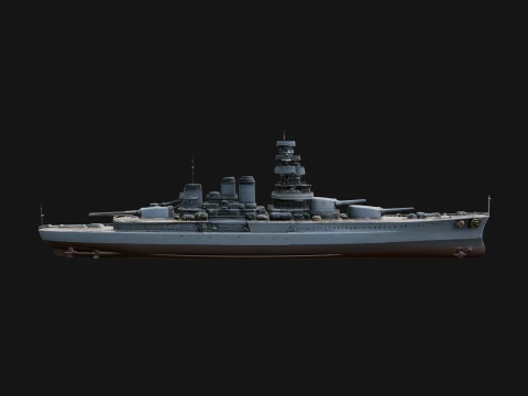 Battleship Model Design 3 - 3D Print Model 3D Принт Модель