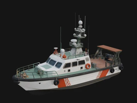 Patrol Boat Model Design 3 - 3D Print Model 3D printmodel
