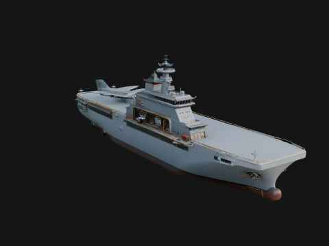 Aircraft Carrier Model Design 2 - 3D Print Model 3D Print Model