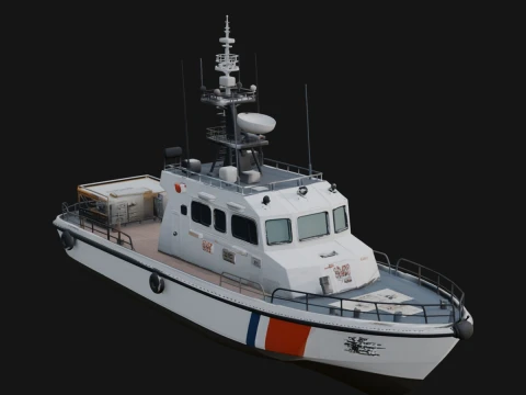 Patrol Boat Model Design 4 - 3D Print Model 3D printmodel
