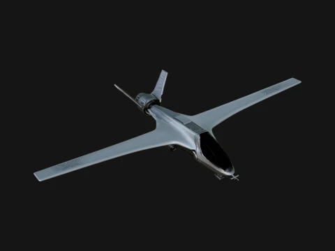 Military Drone Aircraft Model Design 20 - 3D Print Model 3Dプリントモデル