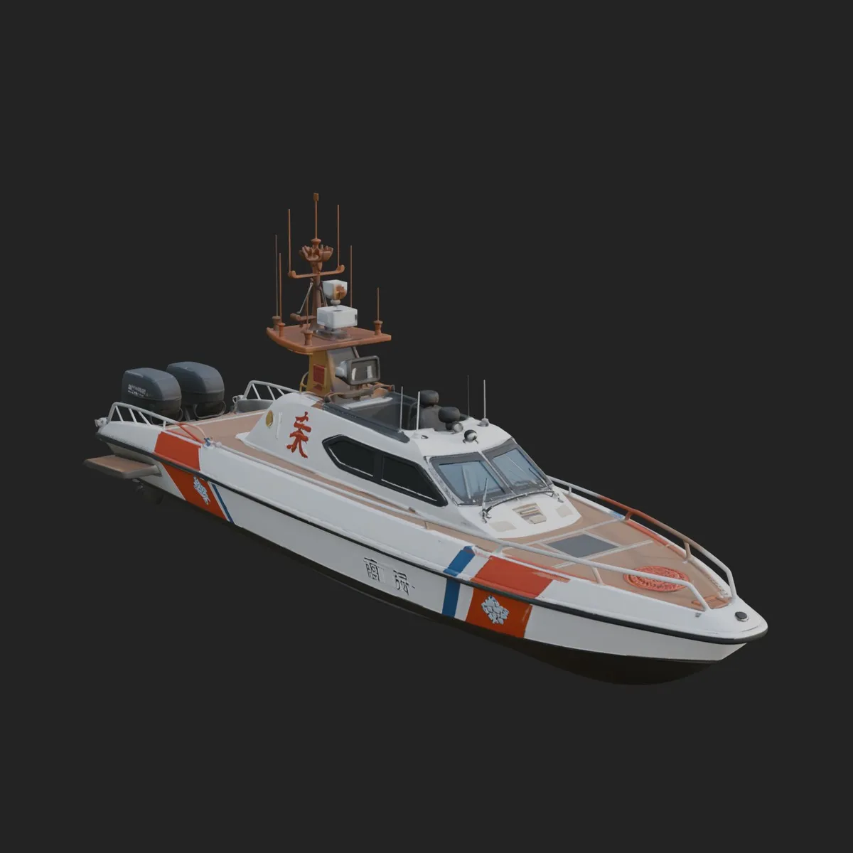 Patrol Boat Model Design 6 - 3D Print Model 3D Print Model .c4d .max .obj .3ds .fbx .stl .blend 