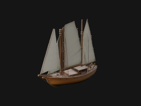 Chinese Junk Ship Model Design 8 - 3D Print Model 3Dプリントモデル