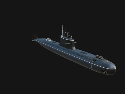 Military Submarine Model Design 20 - 3D Print Model 3D Print Model
