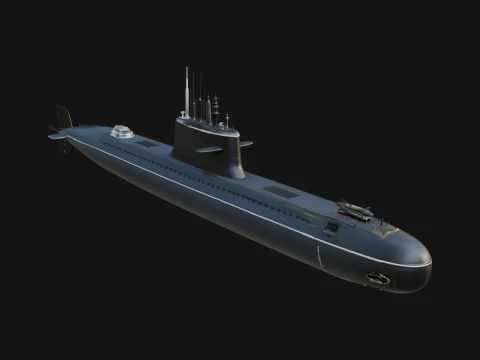 Military Submarine Model Design 20 - 3D Print Model Modelo de impresión 3D