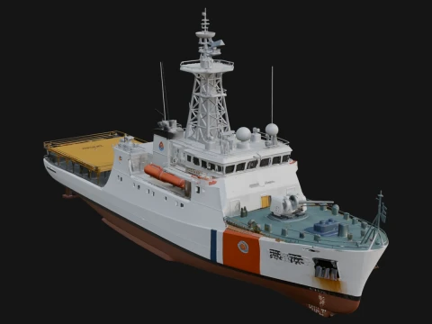 Offshore Supply Ship Model Design 2 - 3D Print Model Modelo de Impressão 3D