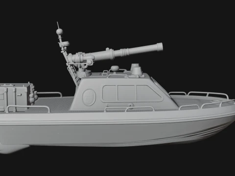 Fireboat Model Design 1 - 3D Print Model 3D Print Model