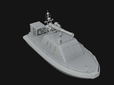 Fireboat Model Design 1 - 3D Print Model 3D Print Model