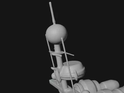 Fireboat Model Design 1 - 3D Print Model 3D Print Model
