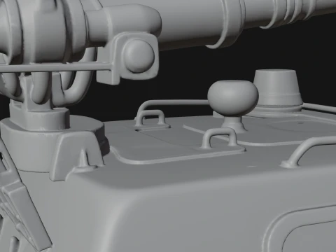 Fireboat Model Design 1 - 3D Print Model 3D Print Model