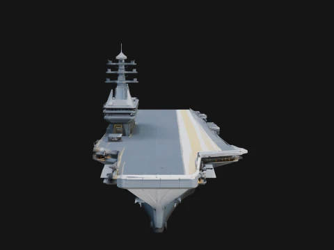 Aircraft Carrier Model Design 4 - 3D Print Model 3D Print Model