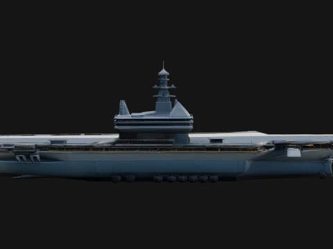 Aircraft Carrier Model Design 4 - 3D Print Model 3D Print Model