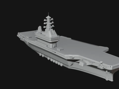 Aircraft Carrier Model Design 4 - 3D Print Model 3D Print Model