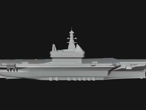 Aircraft Carrier Model Design 4 - 3D Print Model 3D Print Model